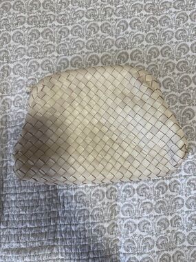 Quince Italian Leather Handwoven Pouch Crossbody Clutch